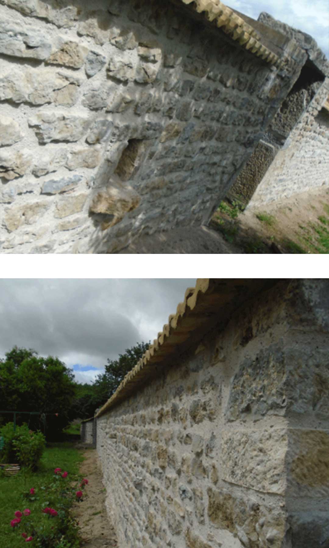 images d'un mur de pierre en Bourgogne