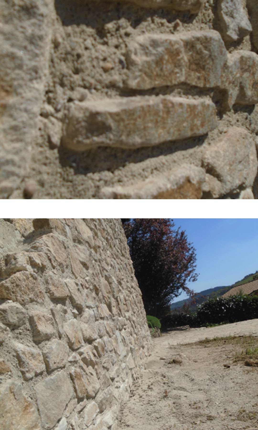 image d'un mur de pierre d'Ardèche