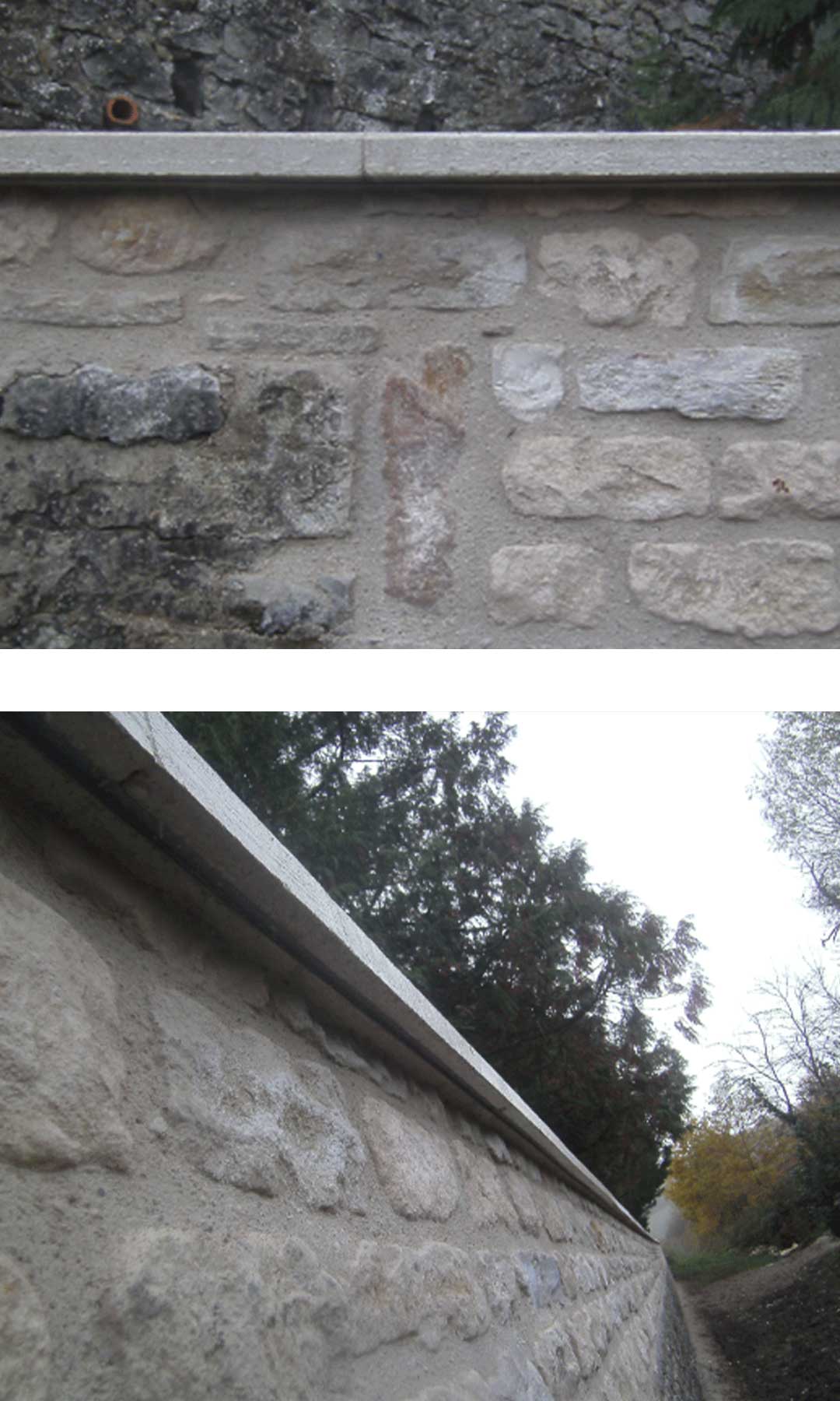 images d'un mur de pierre en Bourgogne